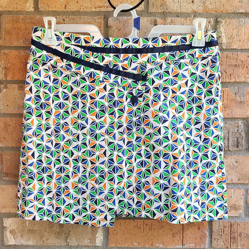 Oxford Golf Women's Golf Skort Skirt Zip Front Wrap Size 6 EUC